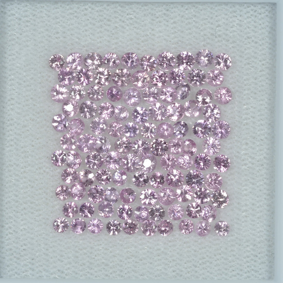 1.4-2.8 Natural Pink Sapphire Loose Gemstone Round Diamond Cut Cleanish Quality