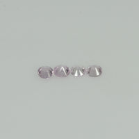 2.7-4.0 MM Natural Pink Sapphire Loose Gemstone Round Diamond Cut