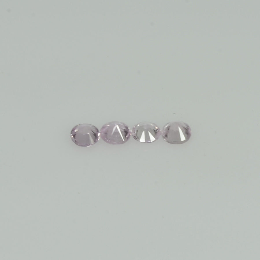 2.7-4.0 MM Natural Pink Sapphire Loose Gemstone Round Diamond Cut