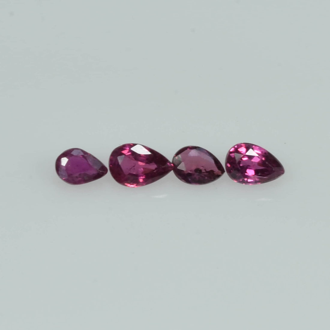 3.5x2.5 mm Natural Ruby Loose Gemstone Pear Cut