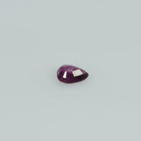 4.5x3.5 mm Natural Ruby Loose Gemstone Pear Cut