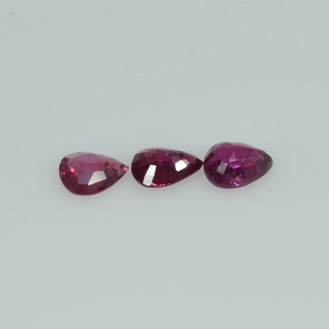 4.5x3.5 mm Natural Ruby Loose Gemstone Pear Cut