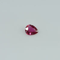 4.5x3.5 mm Natural Ruby Loose Gemstone Pear Cut