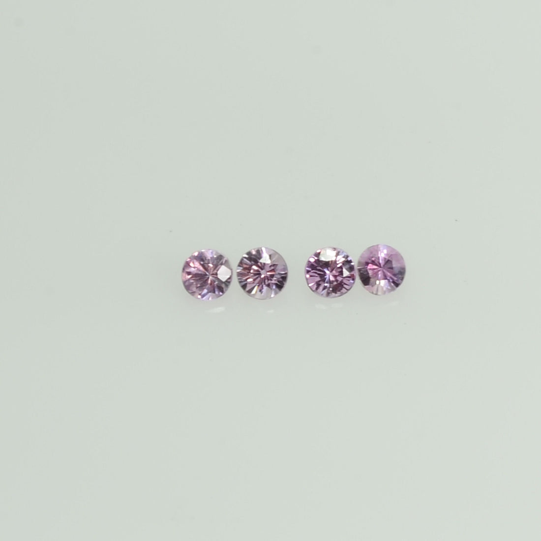 1.4-2.8 Natural Pink Sapphire Loose Gemstone Round Diamond Cut Cleanish Quality