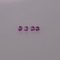 1.7-2.3 mm Natural Pink Sapphire Loose Gemstone Round Diamond Cut Vs Quality Color