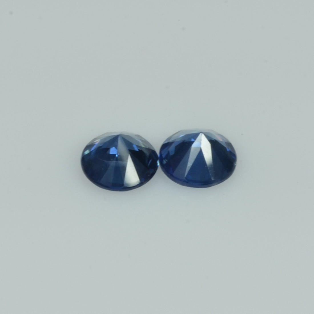 5.2 mm Natural Blue Sapphire Loose Pair Gemstone Round Cut