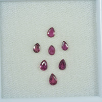 3.5x2.5 mm Natural Ruby Loose Gemstone Pear Cut