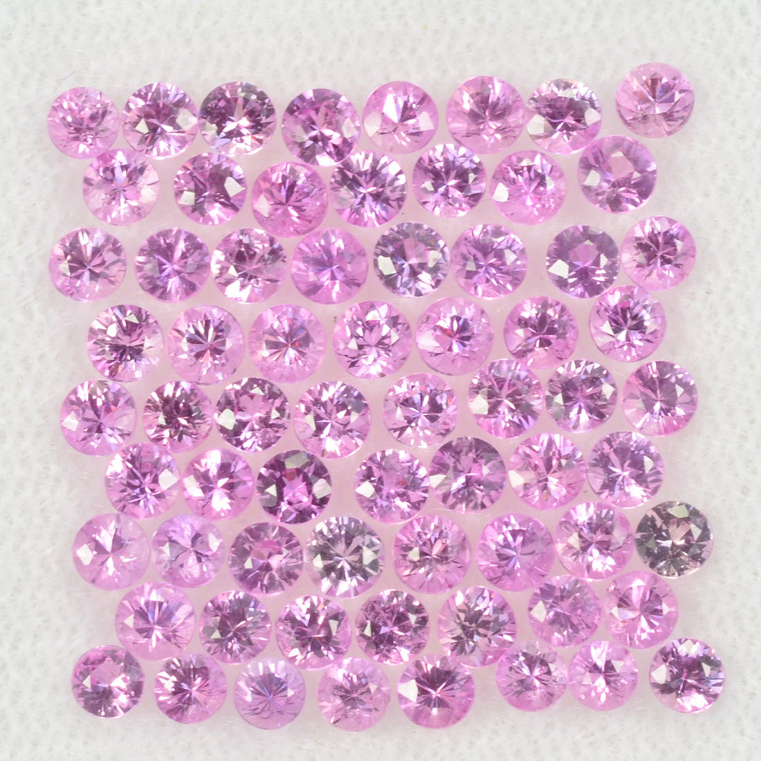 2.5 mm Natural Pink Sapphire Loose Gemstone Round Diamond Cut Cleanish Quality Color