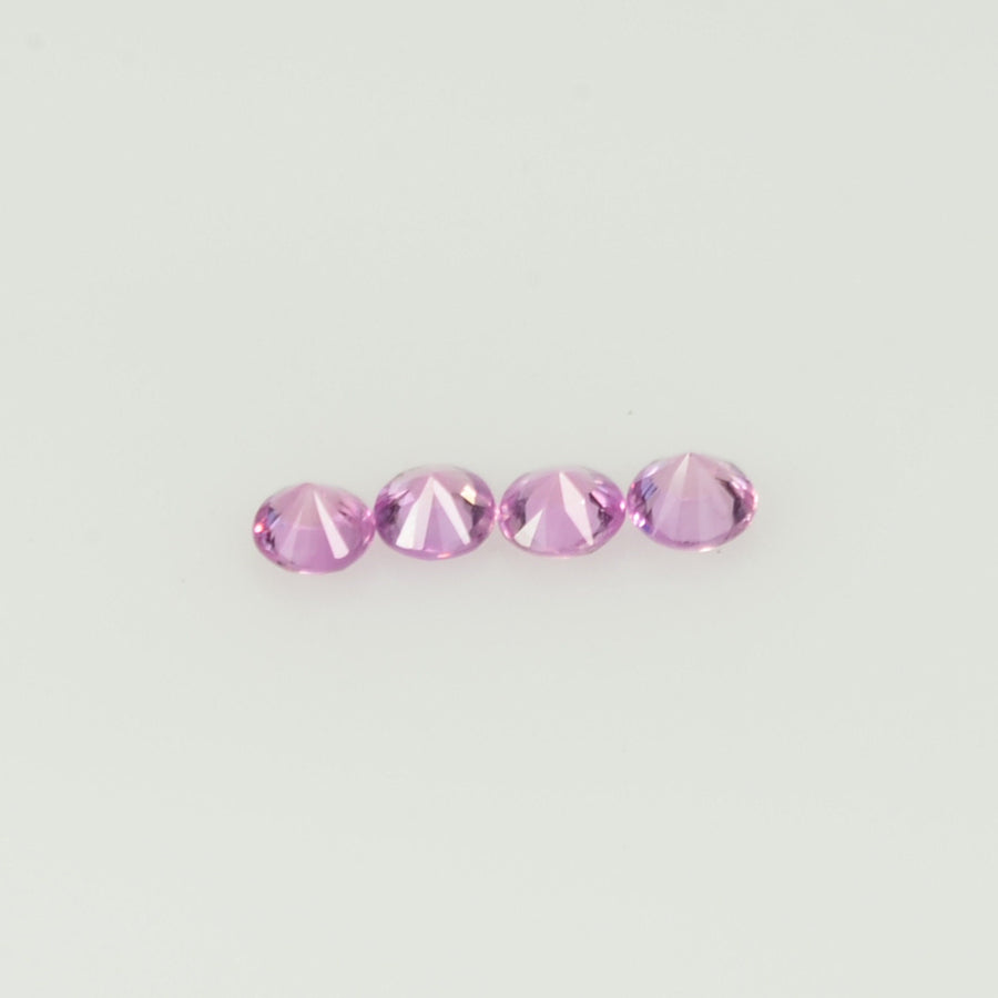 2.5 mm Natural Pink Sapphire Loose Gemstone Round Diamond Cut Cleanish Quality Color