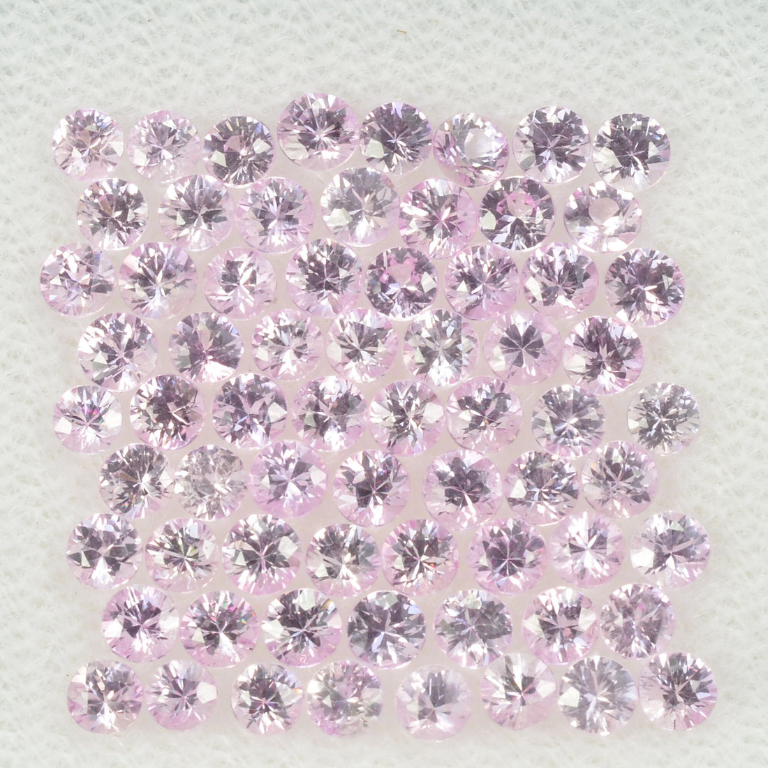 2.5 mm Natural Pink Sapphire Loose Gemstone Round Diamond Cut Cleanish Quality Color