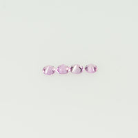 1.3-2.6 mm Natural Pink Sapphire Loose Gemstone Round Diamond Cut Cleanish Quality Color