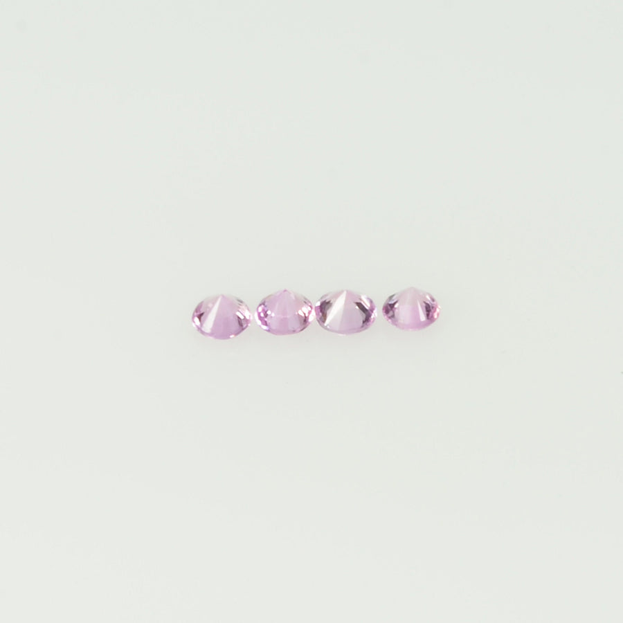 1.3-2.6 mm Natural Pink Sapphire Loose Gemstone Round Diamond Cut Cleanish Quality Color