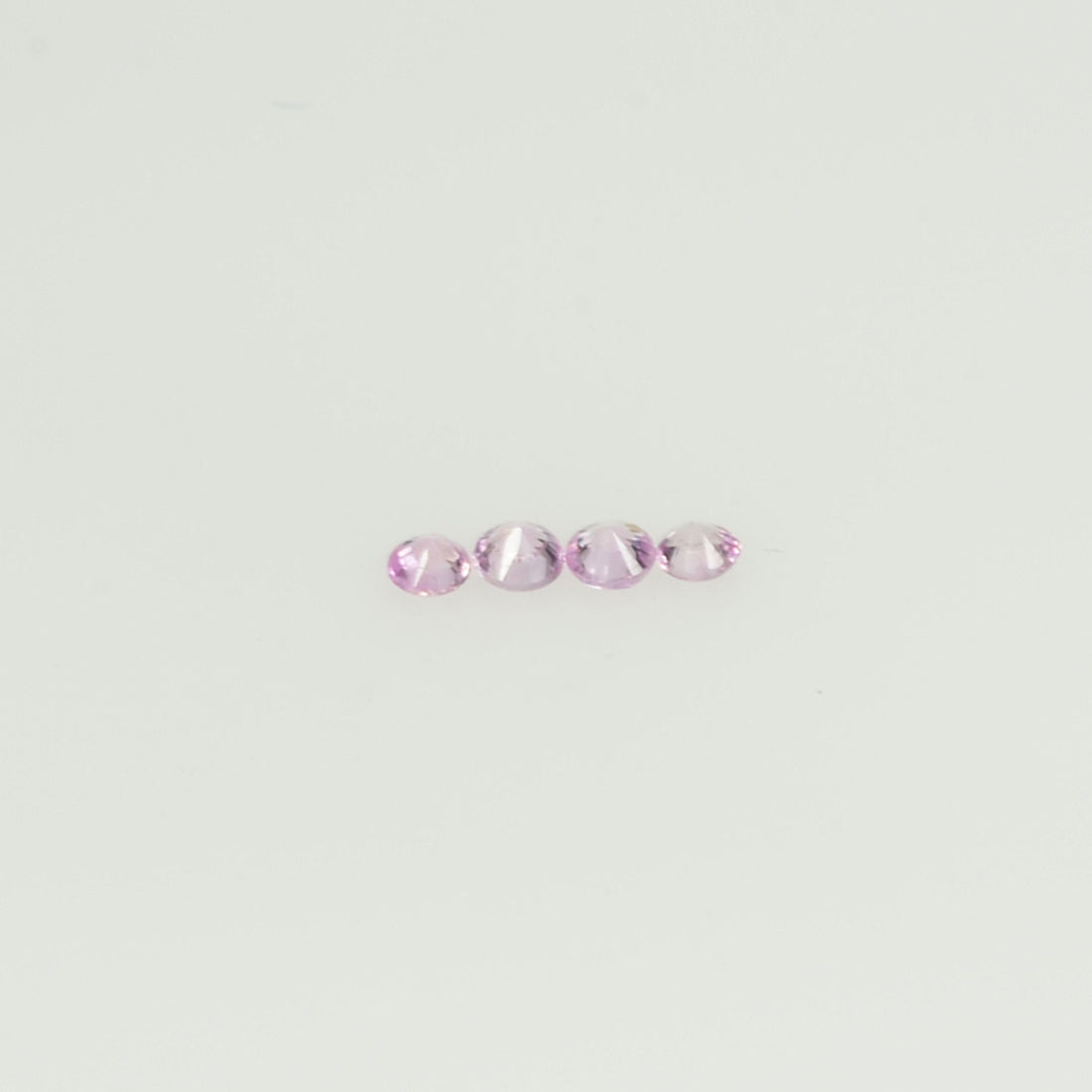 1.4-1.7 mm Natural Pink Sapphire Loose Gemstone Round Diamond Cut Cleanish Quality Color