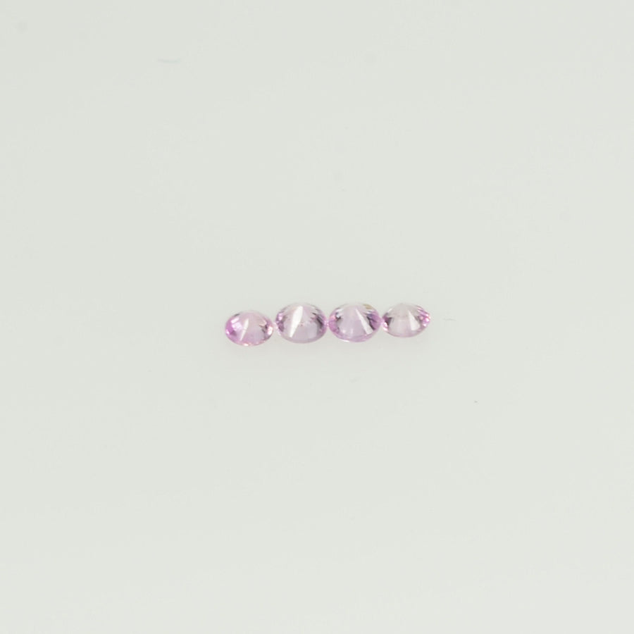 1.4-1.7 mm Natural Pink Sapphire Loose Gemstone Round Diamond Cut Cleanish Quality Color