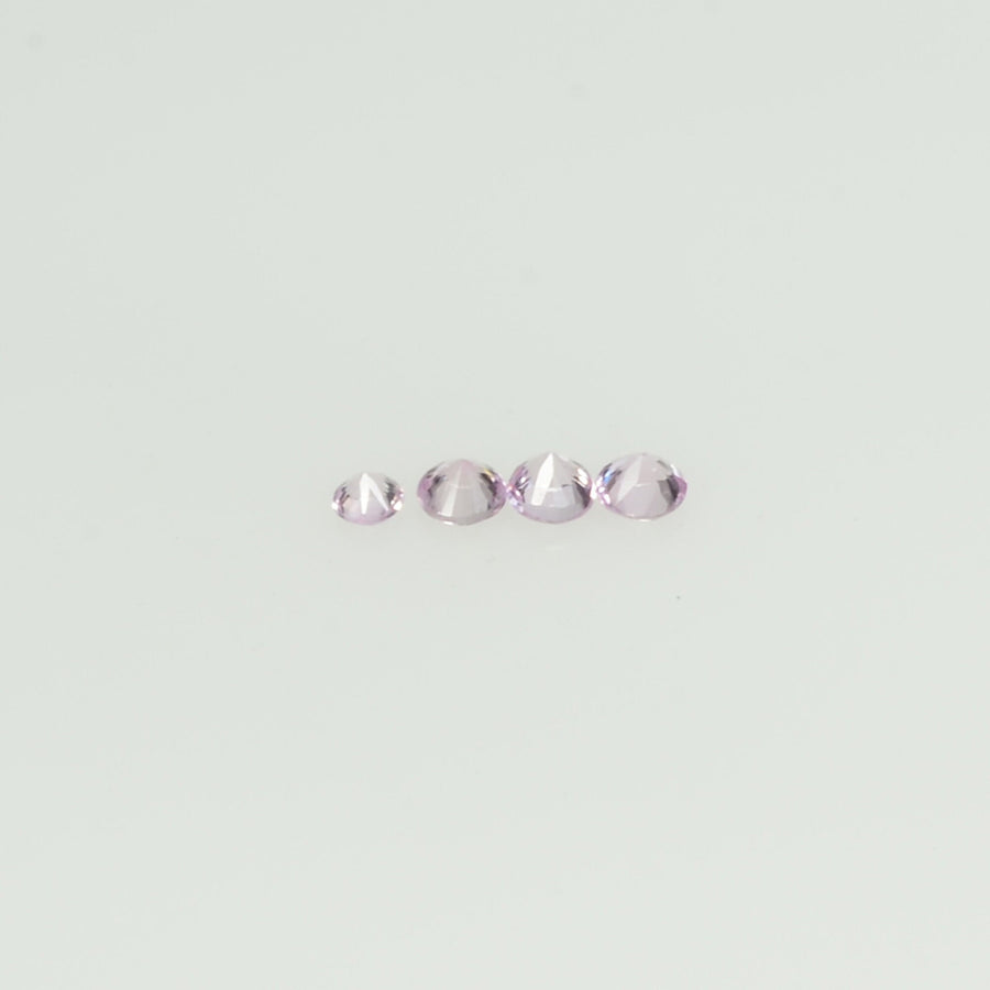 1.4-1.7 mm Natural Pink Sapphire Loose Gemstone Round Diamond Cut Cleanish Quality Color