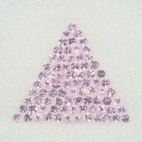 1.4-1.7 mm Natural Pink Sapphire Loose Gemstone Round Diamond Cut Cleanish Quality Color