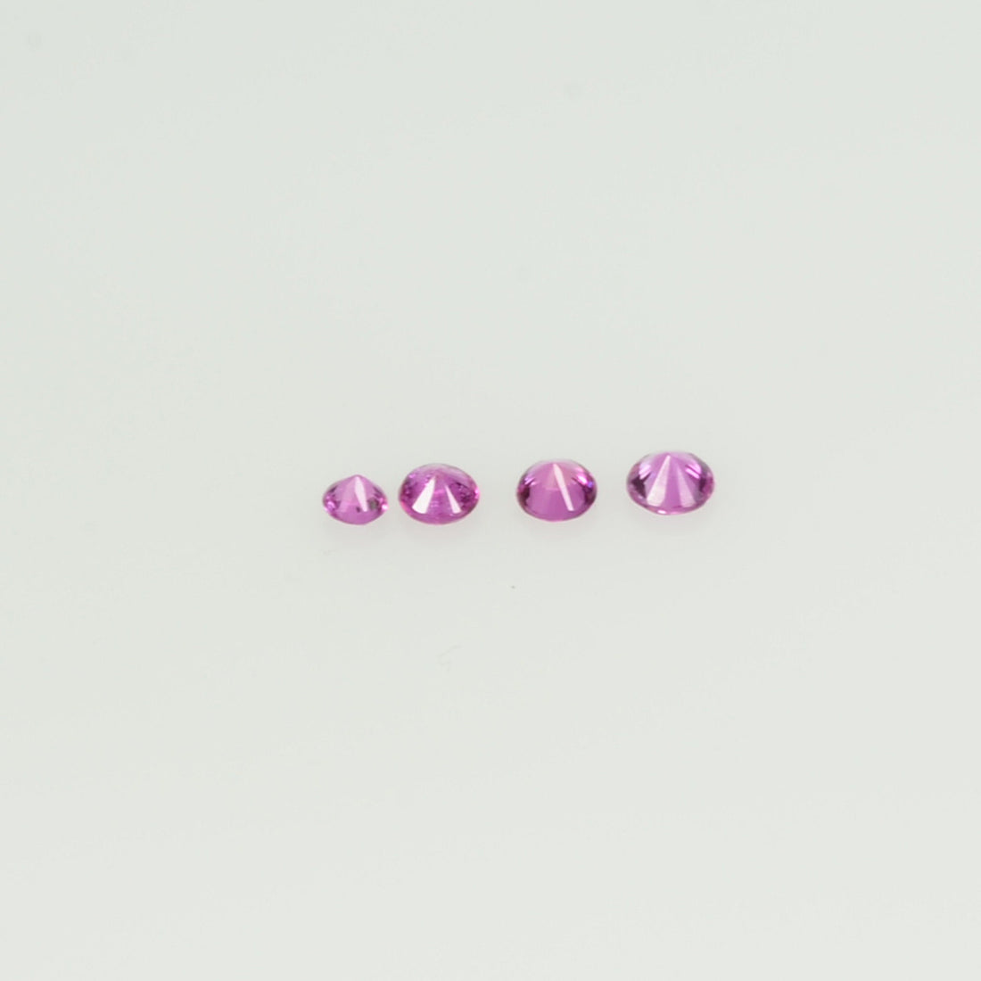 0.8-1.9 mm Natural Pink Sapphire Loose Gemstone Round Diamond Cut Cleanish Quality A+ Color