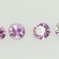 0.8-1.8 mm Natural Pink Sapphire Loose Gemstone Round Diamond Cut Cleanish Quality Color