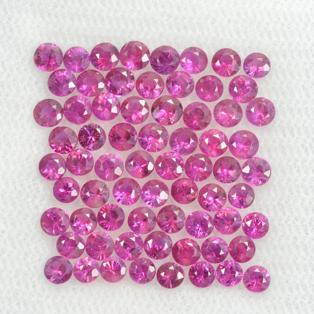 2.5 mm Natural Pink Sapphire Loose Gemstone Round Diamond Cut Vs Quality AAA+ Color