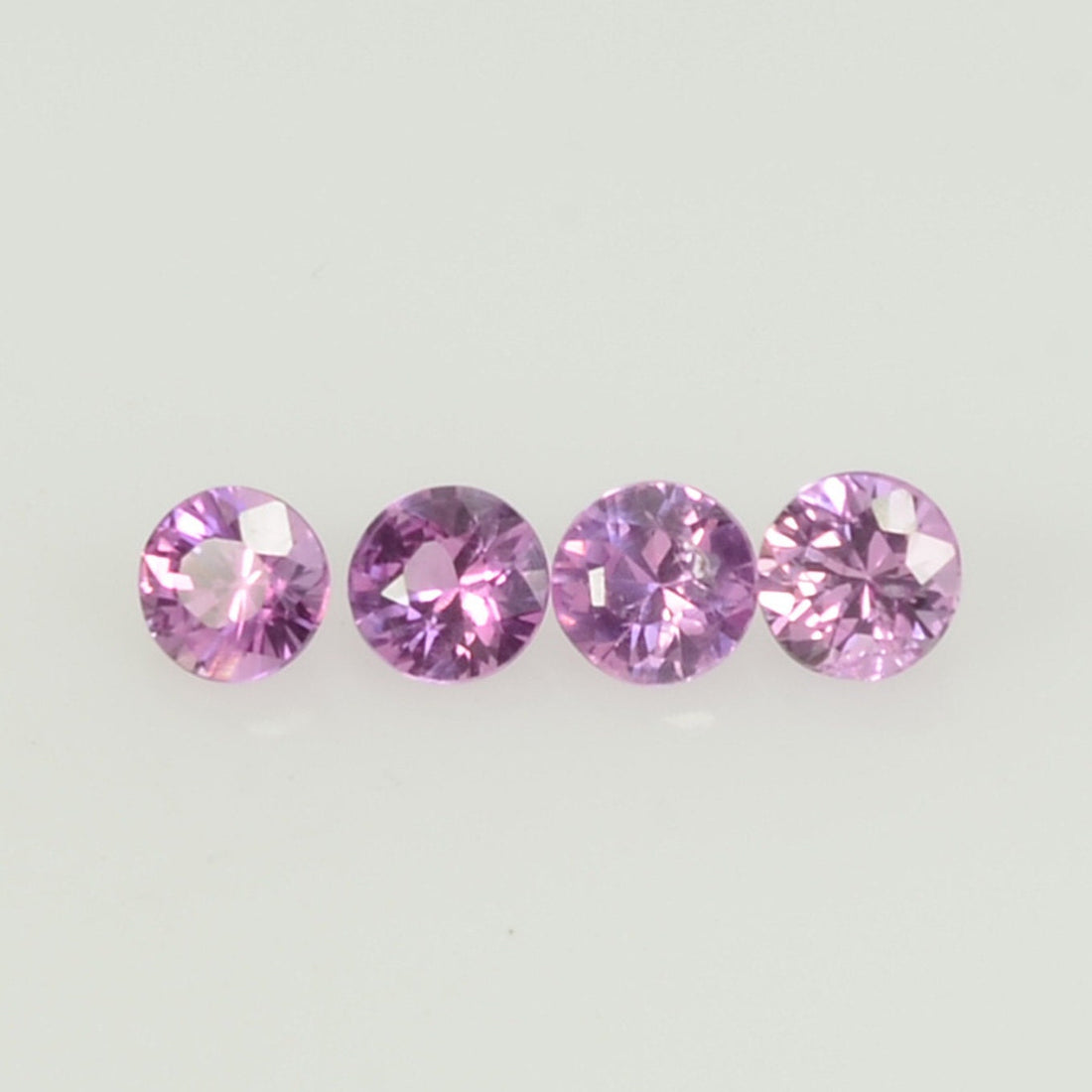 2.5 mm Natural Pink Sapphire Loose Gemstone Round Diamond Cut Cleanish Quality Color