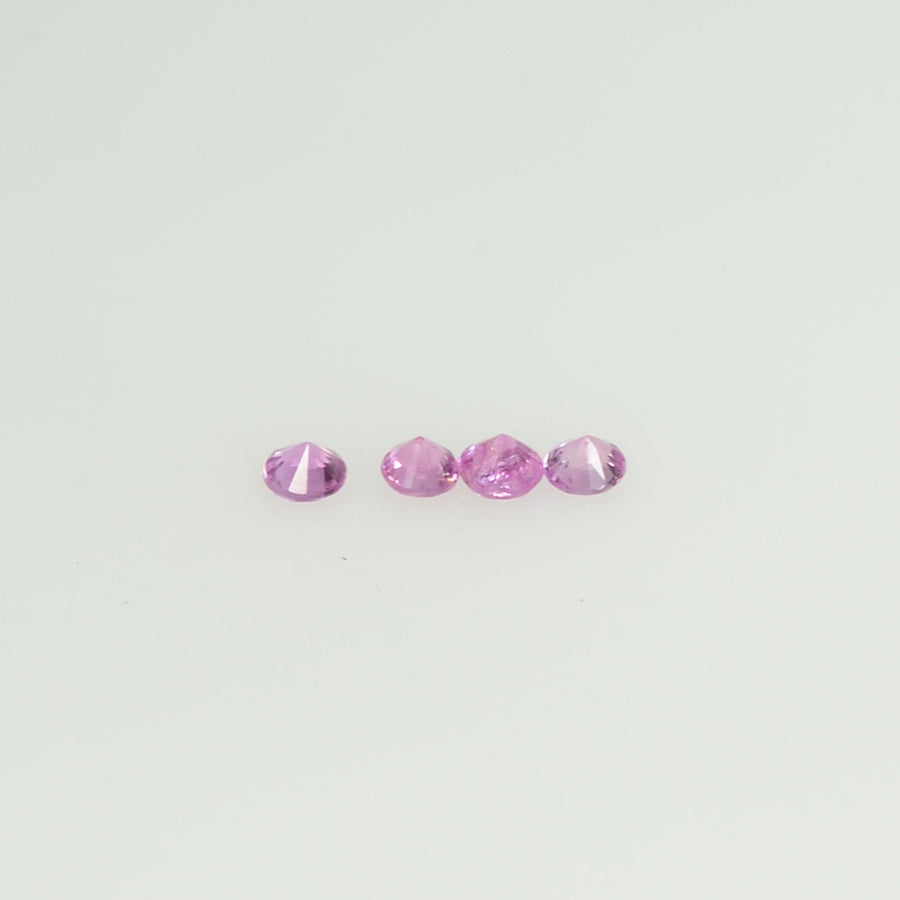 1.7-2.3 mm Natural Pink Sapphire Loose Gemstone Round Diamond Cut Vs Quality Color