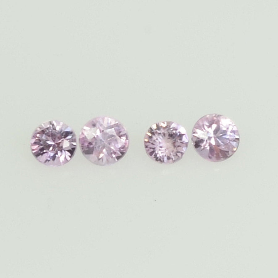 2.0 mm Natural Pink Sapphire Loose Gemstone Round Diamond Cut Vs Quality Color