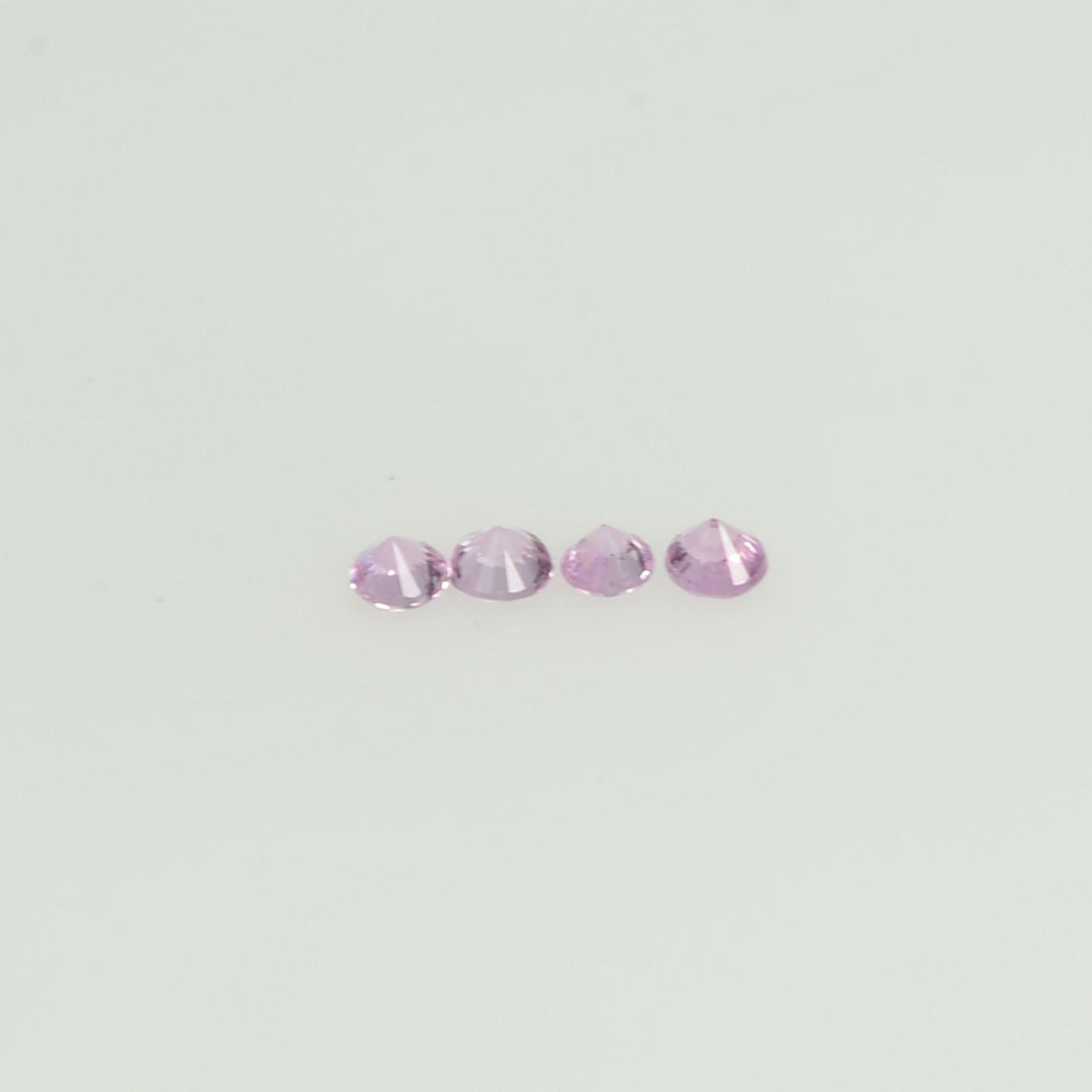 1.7-2.3 mm Natural Pink Sapphire Loose Gemstone Round Diamond Cut Vs Quality Color