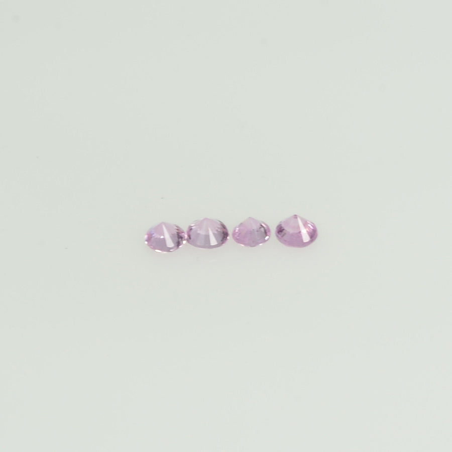 1.7-2.3 mm Natural Pink Sapphire Loose Gemstone Round Diamond Cut Vs Quality Color