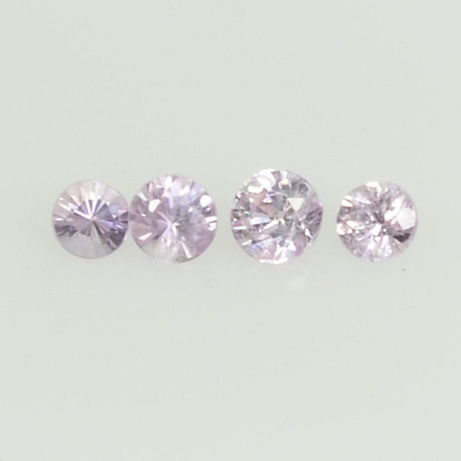 1.8-2.3 mm Natural Pink Sapphire Loose Gemstone Round Diamond Cut Vs Quality Color