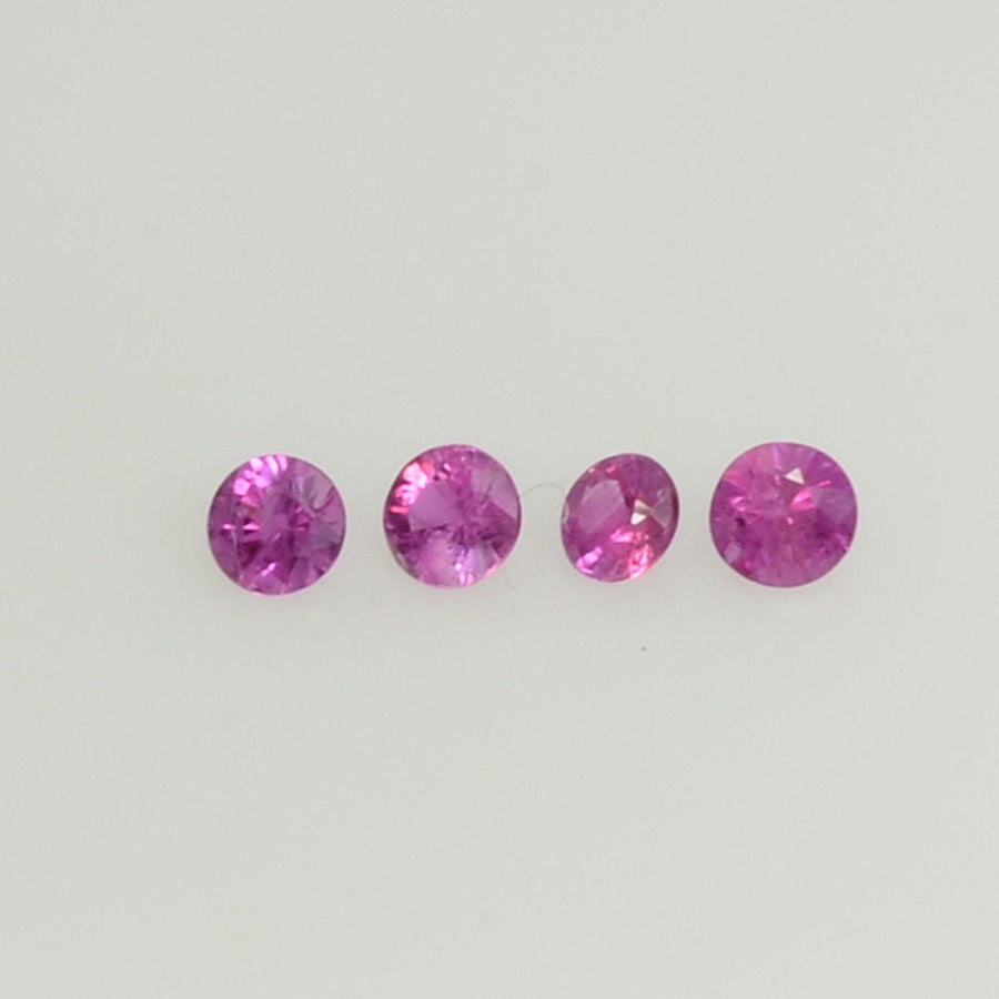 1.8-4.0 mm Natural Purple Sapphire Loose Gemstone Round Diamond Cut Pk Quality