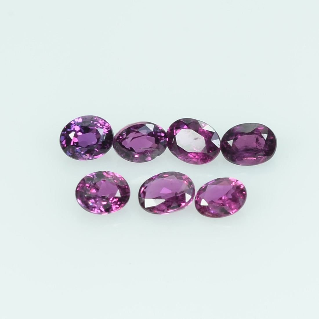 3.5x2.5 mm Lot Natural Thai Ruby Loose Gemstone Oval Cut