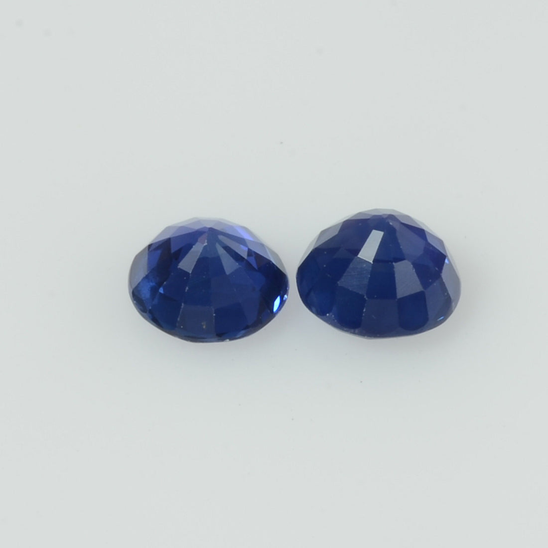 4.3 mm Natural Blue Sapphire Loose Pair Gemstone Round Cut