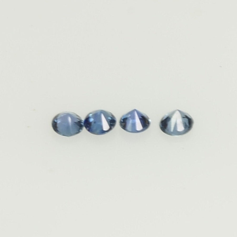 1-3.7 mm Natural Blue Sapphire Loose Gemstone Round Diamond Cut Cleanish Quality Color