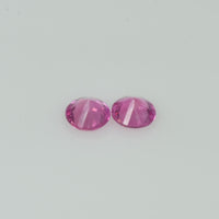 3.9 mm Natural Pink Sapphire Loose Pair Gemstone Round Diamond Cut