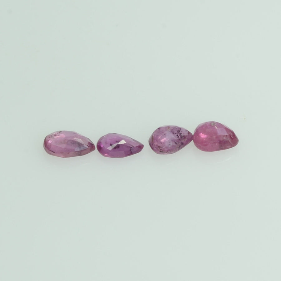 0.85 Cts Natural Ruby Loose Gemstone Pear Cut