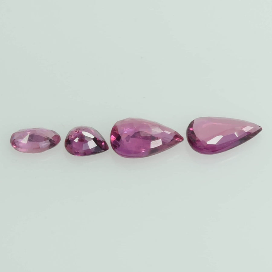 1.37 Cts Natural Ruby Loose Gemstone Pear Cut