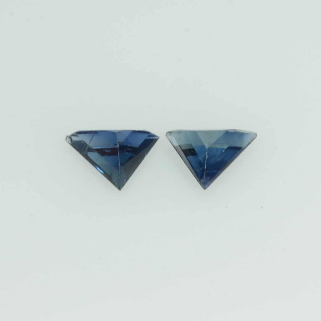 Natural Blue Sapphire Loose Gemstone Triangle Cut Pair