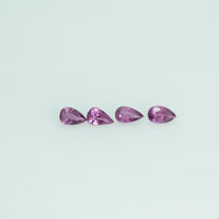 5x3 mm Lot Natural Ruby Loose Gemstone Pear Cut