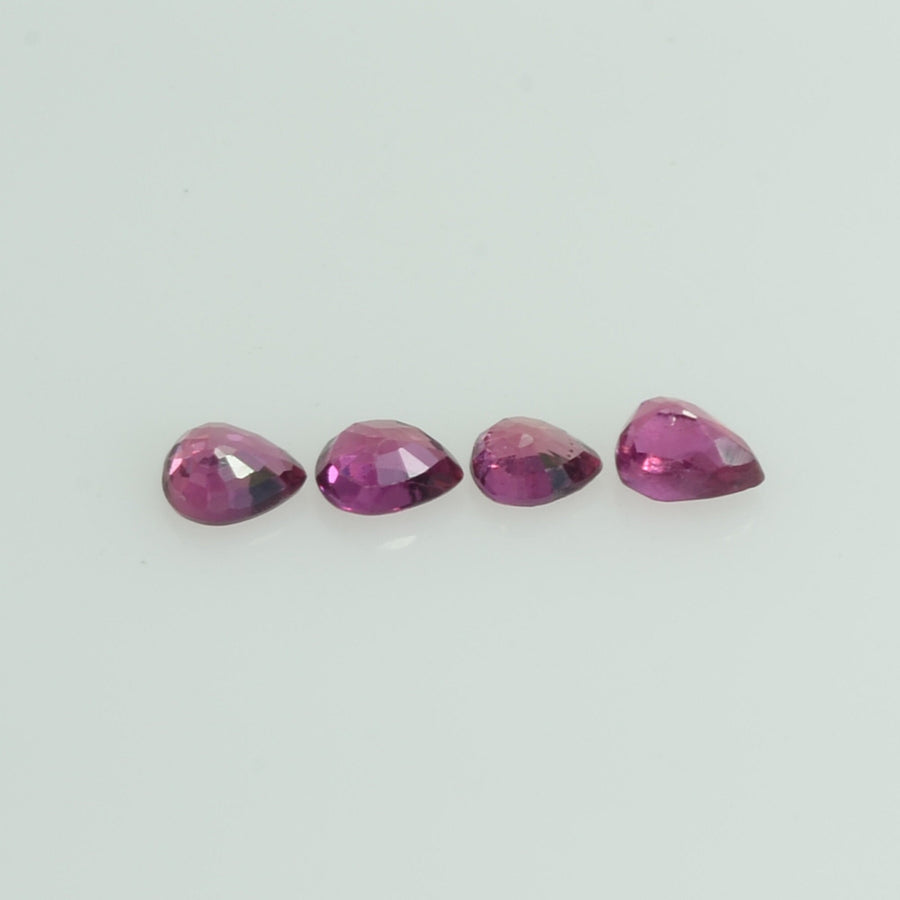 0.83 Cts Natural Ruby Loose Gemstone Pear Cut