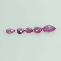 0.70 Cts Natural Ruby Loose Gemstone Pear Cut