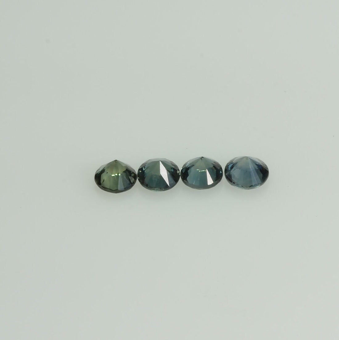 1.7-4mm Natural Blue Green Teal Sapphire Loose Gemstone Round Cut