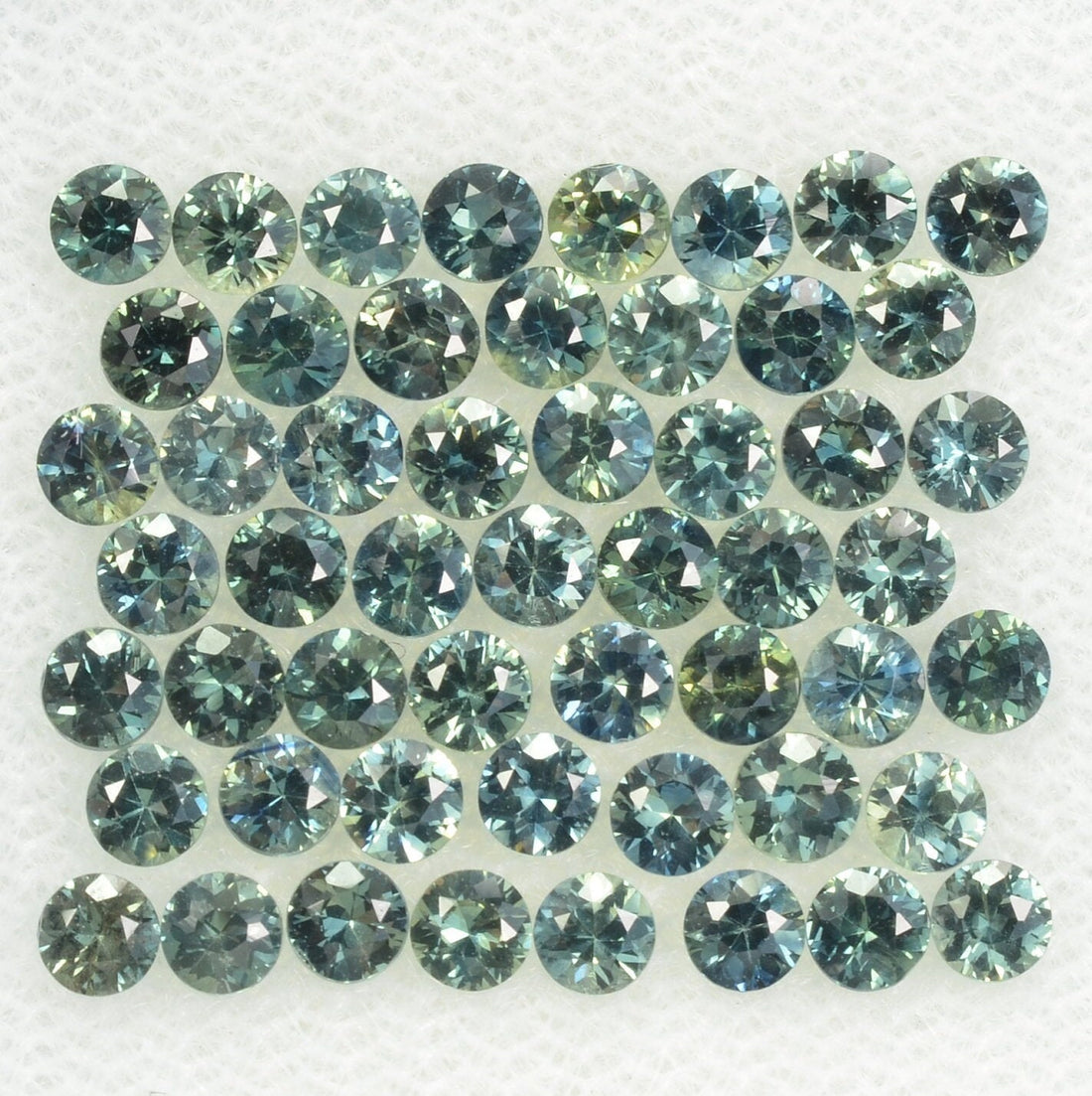 1.7-4mm Natural Blue Green Teal Sapphire Loose Gemstone Round Cut