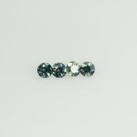 1.7-4mm Natural Blue Green Teal Sapphire Loose Gemstone Round Cut