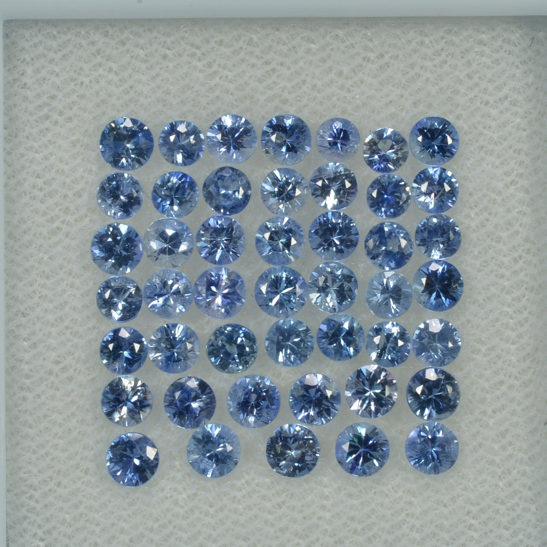 2.7-3.9 mm Natural Blue Sapphire Loose Gemstone Round Diamond Cut Vs Quality Color