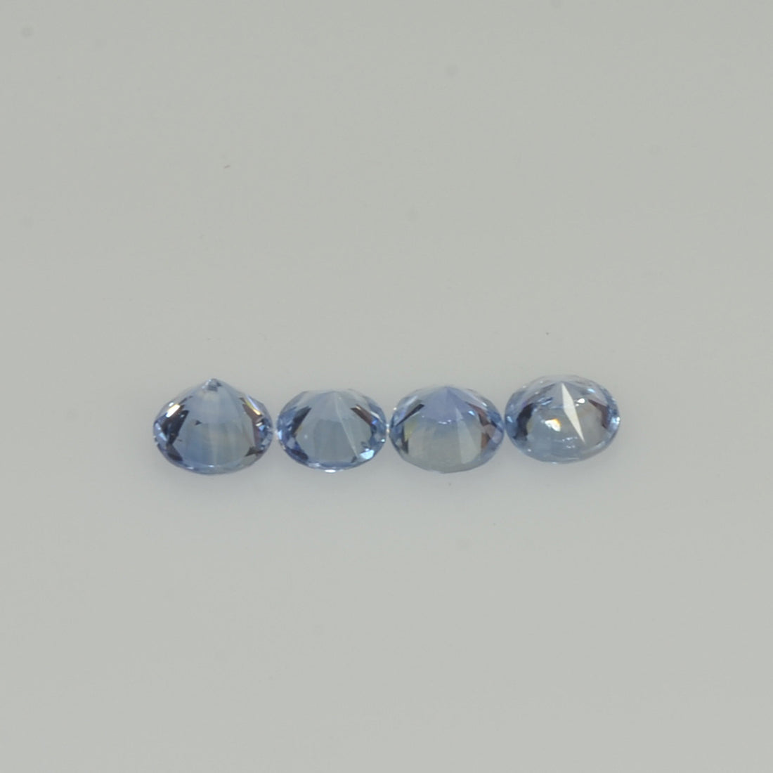 2.0-4.5 mm Natural Blue Sapphire Loose Gemstone Round Diamond Cut Vs Quality Color
