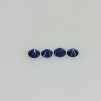3.0-4.5 mm Natural Blue Sapphire Loose Gemstone Round Diamond Cut Vs Quality AA+ Color