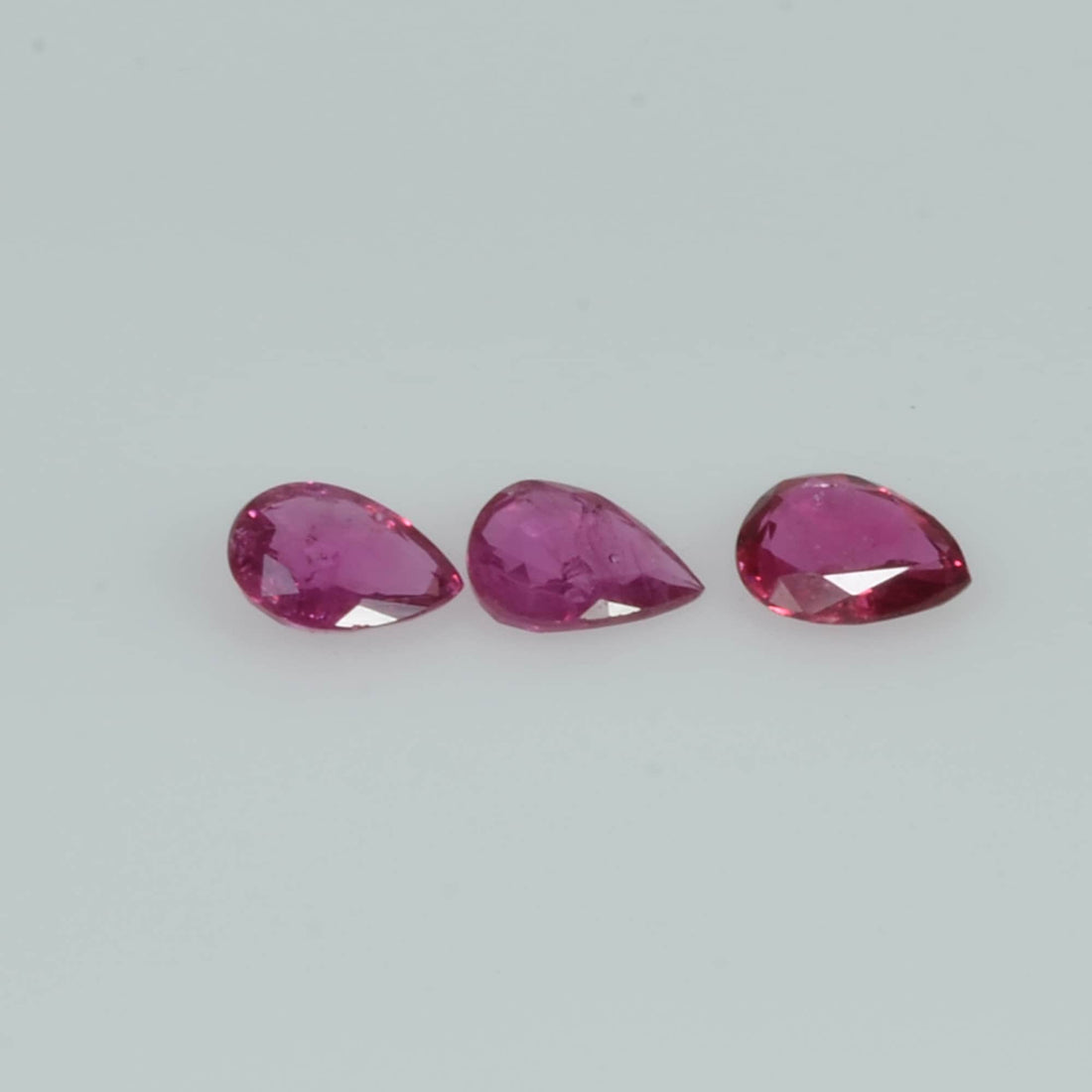 4.5x3.5 mm Natural Ruby Loose Gemstone Pear Cut