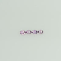 1.4-2.8 Natural Pink Sapphire Loose Gemstone Round Diamond Cut Cleanish Quality