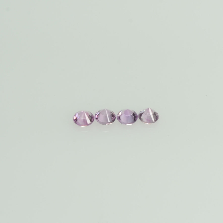 1.4-2.8 Natural Pink Sapphire Loose Gemstone Round Diamond Cut Cleanish Quality