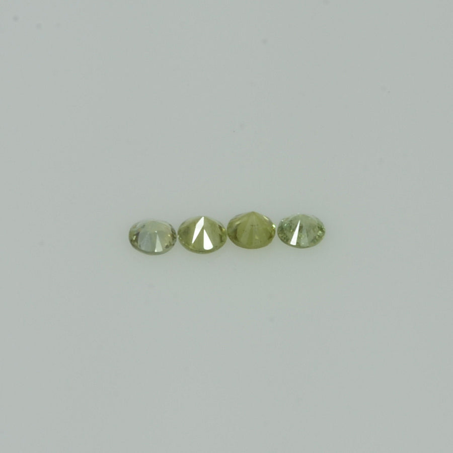 1.4-2.5  mm Natural Green Sapphire Loose Gemstone Round Diamond Cut Vs Quality Color - Thai Gems Export Ltd.